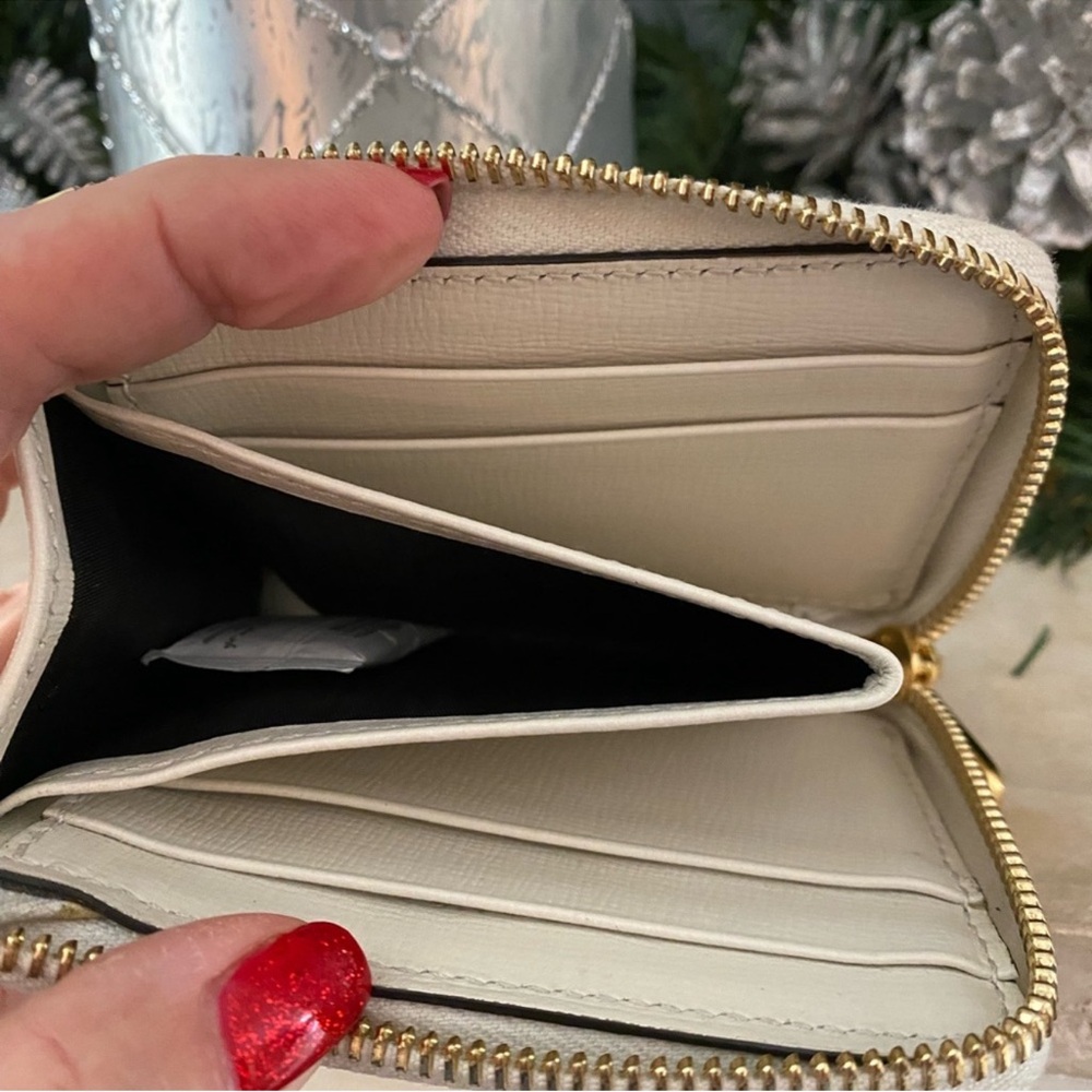 EUC Gucci Horsebit Compact Beige and Gold Zip Wallet - Picture 4 of 8